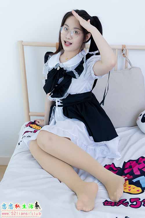 [物恋传媒] No.2239 小新-低跟鞋、白棉袜、厚肉丝、女仆装(带视频)【160P+1V/3.81G】