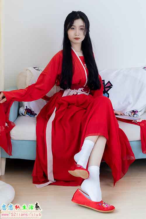 [物恋传媒] No.2328 绒绒-汉服、布鞋、白棉袜-打底、红色船袜-叠穿(带视频)【174P+1V/5.43G】