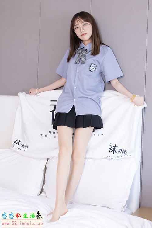 [袜啵啵] 460期 稚予-JK制服、皮鞋、帆布鞋、薄白丝(带视频)【163P+1V/7.16G】