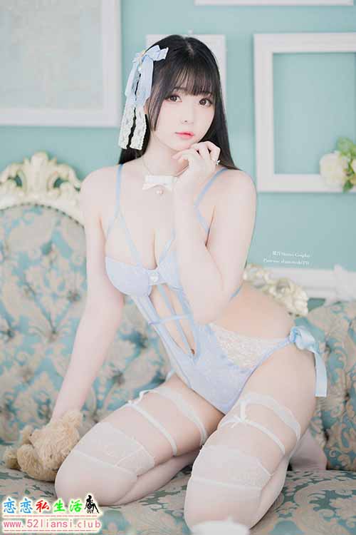 [美图精选]1763-霜月shimo-Blue Lingerie【41P/109M】