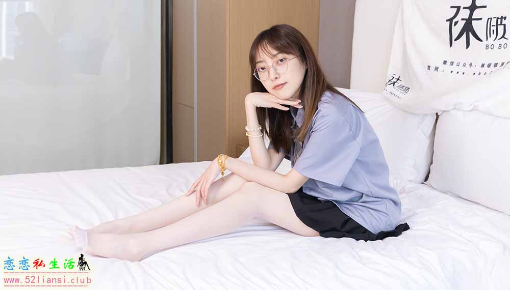 [袜啵啵] 460期 稚予-JK制服、皮鞋、帆布鞋、薄白丝(带视频)【163P+1V/7.16G】
