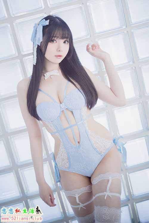[美图精选]1763-霜月shimo-Blue Lingerie【41P/109M】