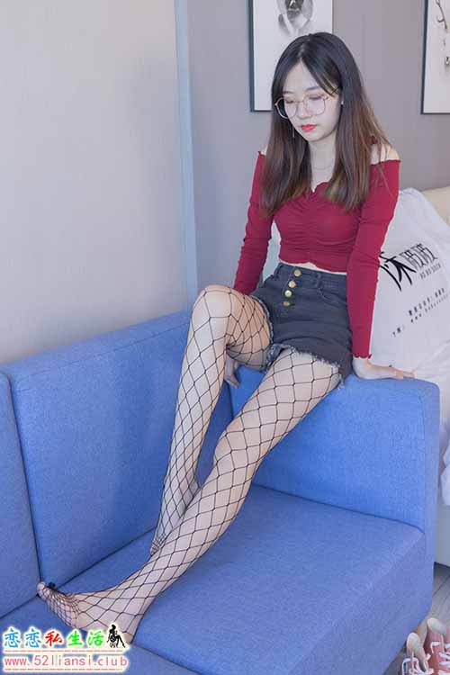 [袜啵啵] 453期 小甜豆-帆布鞋、黑色渔网袜(带视频)【141P+1V/6.52G】