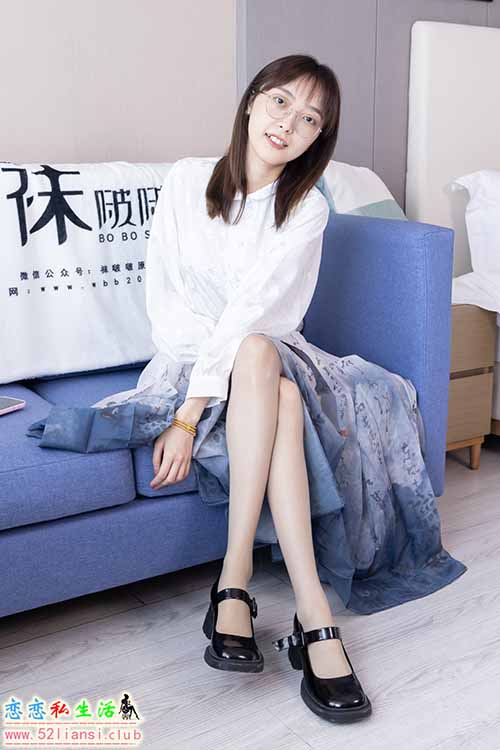 [袜啵啵] 428期 稚予-皮鞋、灰丝-脚尖加固款(带视频)【150P+1V/6.06G】