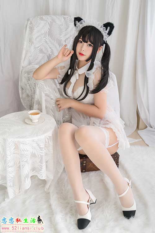 [美图精选]1469-白烨烨-白猫透明女仆【70P/116M】