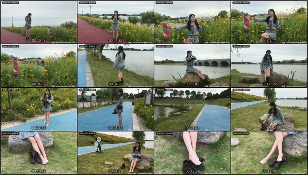 [初夏女神]219期 点点~【七月牛仔】牛仔套，马丁靴，我就差一匹战马了(带视频)【100P+1V/3.86G】