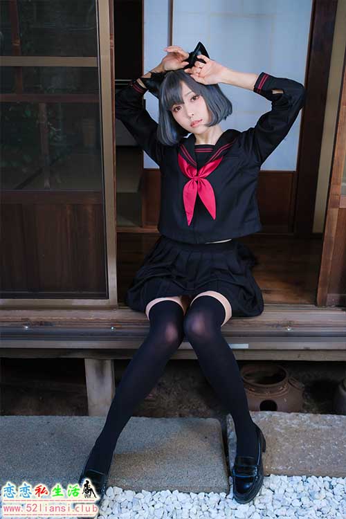 [美图精选]1451-ElyEE子-Veranda Black Cat缘廊黑猫【37P/129M】