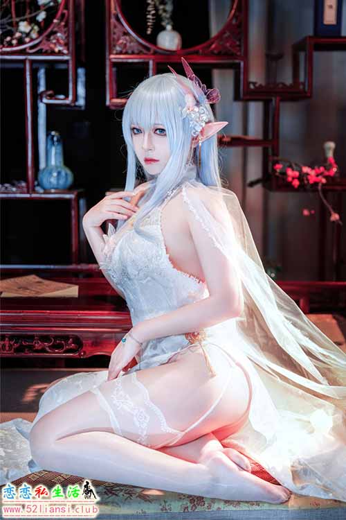[美图精选]1589-半半子-碧蓝航线 阿尔比恩旗袍【47P/115M】