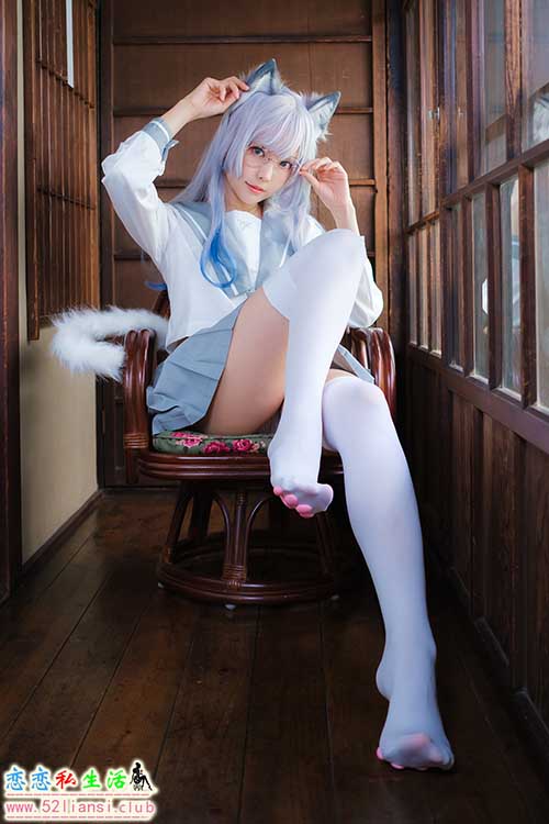 [美图精选]1455-ElyEE子-Veranda White Cat緣廊白猫【33P/110M】