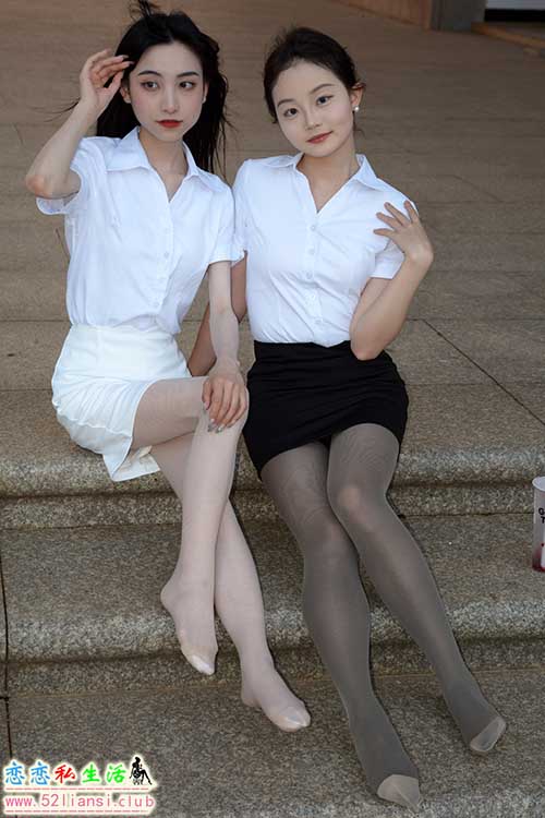 [初夏女神]230期 柒柒、双双~《黑白正装》老柒，今天我们一起去跑销售去(带视频)【90P+1V/3.59G】