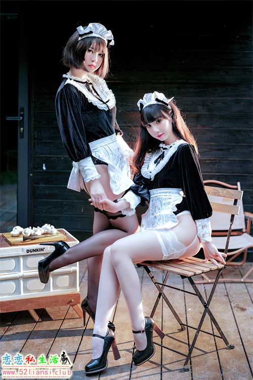 [美图精选]1313-半半子&面饼仙儿 - Maid姉妹【74P/132M】