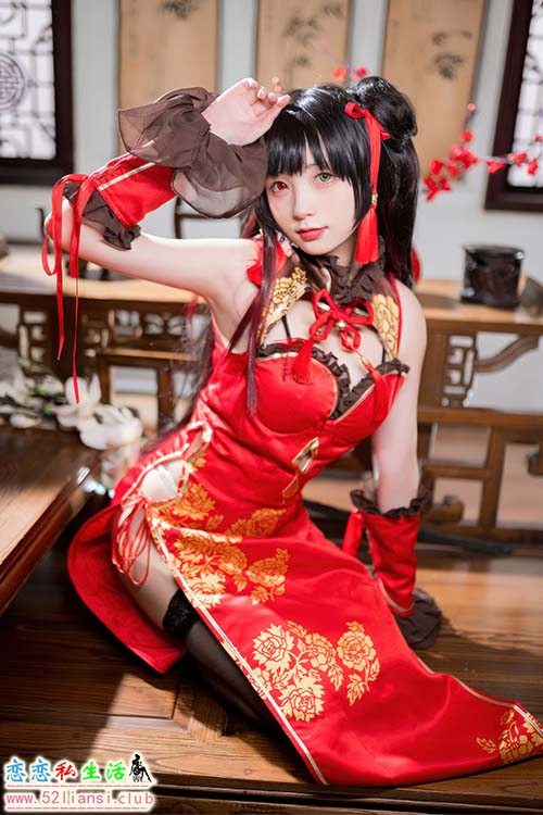 [美图精选]1156-花铃-时崎狂三旗袍【66P/153M】