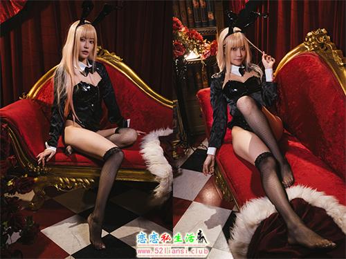 [街拍丝足]509-长腿美模 黎黎 - 兔女郎cosplay【84P/205M】