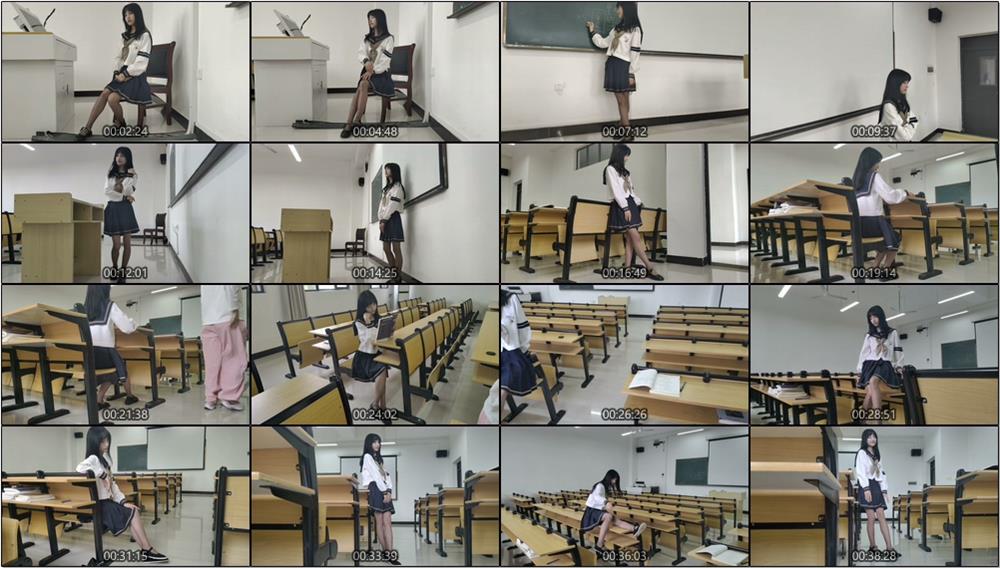 [初夏女神]112期 柒柒~【海军服】不就是一套海军服吗？你要给我配个咖啡袜子呐(带视频)【140P+1V/4.88G】