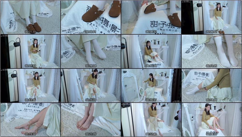 [甜予摄影] NO.013 帆帆-平底鞋、白棉袜、裸足(带视频)【130P+2V/9.89G】