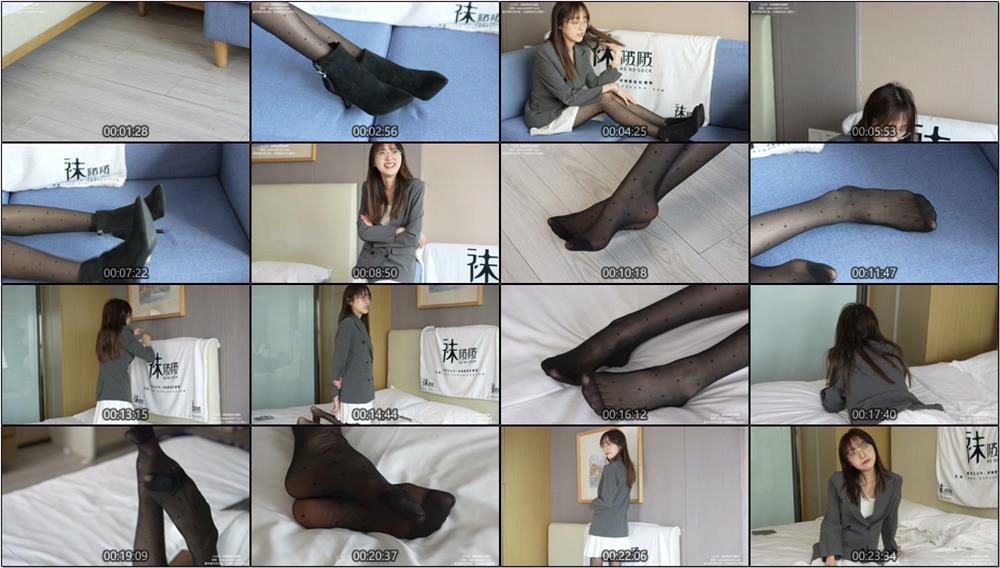 [袜啵啵] 352期 稚予-短靴、波点黑丝(带视频)【145P+1V/5.57G】