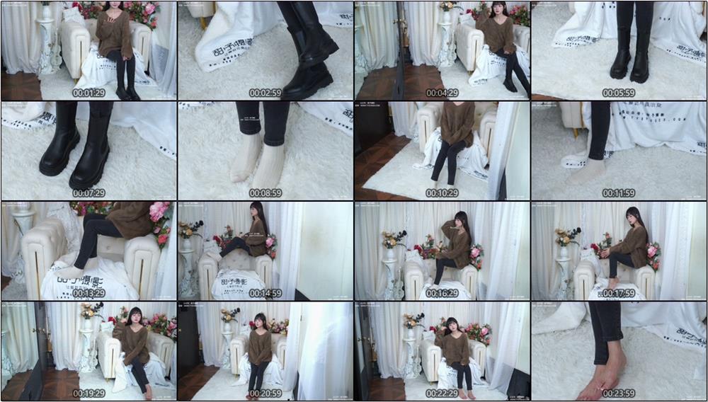 [甜予摄影] NO.010 小离-靴子、白棉袜、裸足(带视频)【131P+2V/9.84G】
